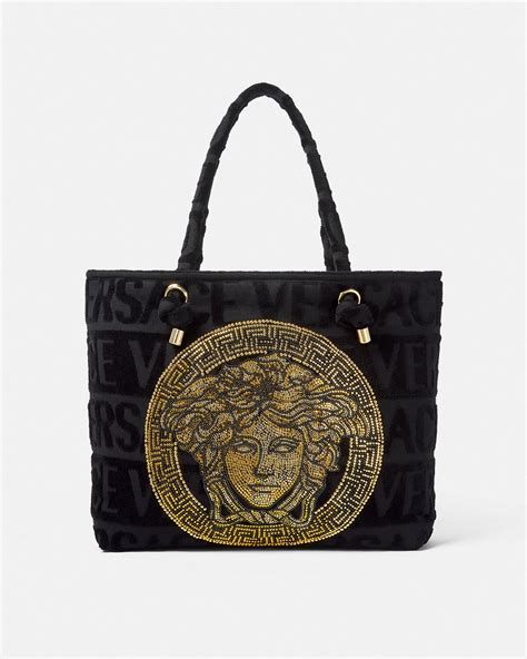 icon bag versace|Versace Icon Towelling Tote Bag .